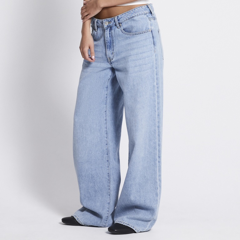 Mid waist wide jeans "Optiwide" Light used